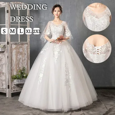ウェディングドレス 花嫁 ワンピース 結婚式 花嫁ドレス レディース 白 花柄 フォーマル 発表会 パーティー 二次会ウエディングドレス パーティードレス 花嫁ドレス 春 夏 秋 冬 二次会 発表会 ドレス ワンピース ロング丈 可愛い 大人 フォーマル 大きいサイズ