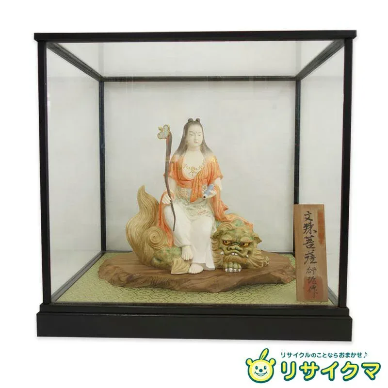【中古】M▽中村衍涯 博多人形 文殊菩薩像 ■送料無料対象外・送料別途必要■ (38170)