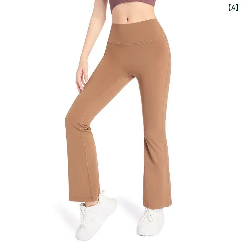 ヨガパンツ レディース ハイウエスト ヒップアップ フレアパンツ 伸縮性 通気性 ゆったり 軽量 薄手 吸湿速乾 ソフト ランニング ジョギング フィットネス
