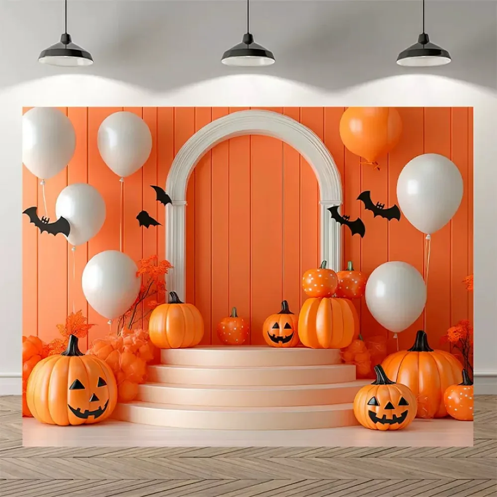 A065811タペストリー ハロウィン カボチャ布ポスター 壁面装飾 壁掛け飾り 窓 背景布