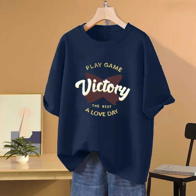 Tシャツ 女性用 春夏 100%コットン 短袖 トップス オーバーサイズ ゆったり 大きいサイズ 百搭 インスピレーション コットン素材 吸湿速乾 軽量 通勤 普段使い 部屋着 カジュアル ビッグシルエット ブラック ピンク系 アイボリー ベーシック レ