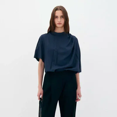 T-shirt for women, short sleeve, loose, off-the-shoulder, simple, unisex, color, summer, soft, cotton, lightweight, moisture wicking, quick drying, commuting, everyday use, casual, black, white, gray, pink, big silhouette, cool to the touch, recycled fibers