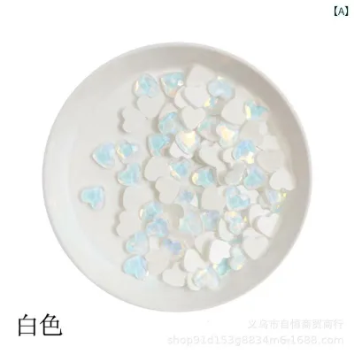 ネイル アクセサリー かわいい ハート カラー ビーズ ガラス ストーン 指甲貼 混装 セット ネイルアート 装飾品 カラフル サイズ展開 モダン スタイル キラキラ 輝き 日常使い 指先 デコレーション ファッション アイテム ピンク 系 ゴ