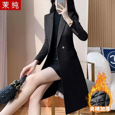 トレンチコート レディース ブラック 中長丈 ウエストシェイプ ビジネス ミリタリー風 秋冬 通勤用 軽量 伸縮性 コート ジャケット アウター