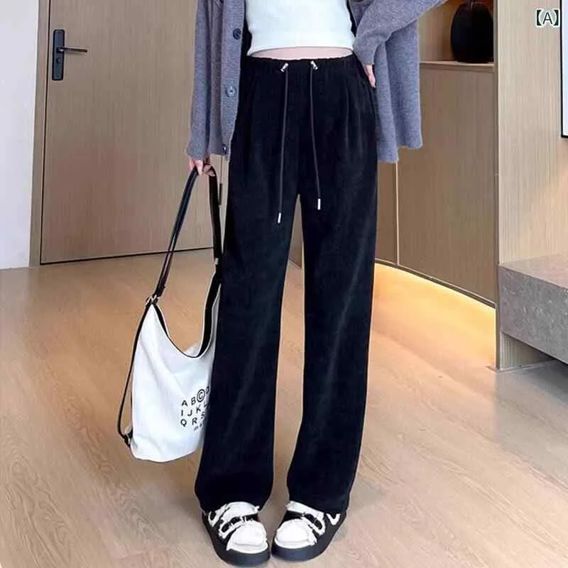 マタニティパンツ 秋冬 フリース 暖か ストレートレッグ ゆったり カジュアル 妊婦用 外出着 ストレッチ コットン混 ハイウエスト ベーシックスタイル