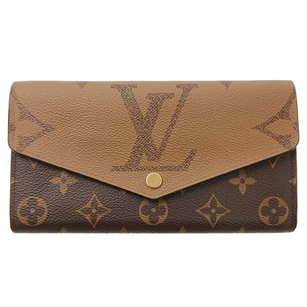 LOUIS VUITTON ルイ・ヴィトン ポルトフォイユ サラ 長財布 M80726 モノグラムリバース ブラウン レディース【中古】