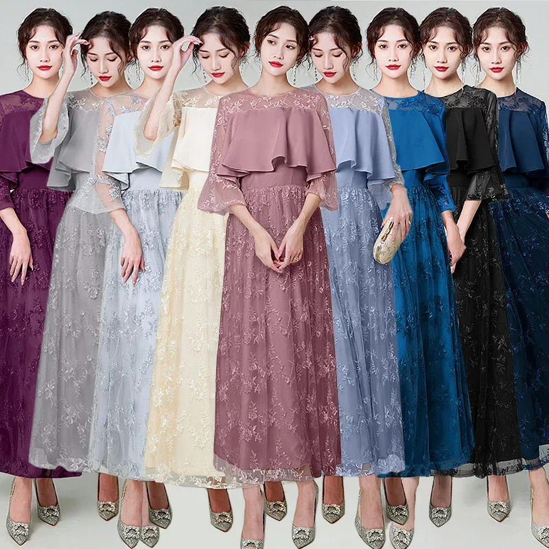 ロングドレス Aライン ミモレ丈ドレス 演奏会用ドレス 結婚式 演奏会 ステージドレス 大きいサイズ 音楽会 レースドレス二次会 花嫁 高品質 サテン生地 パーティードレス 20代 30代 40代 二次会 演奏会 発表会 パーティー 謝恩会 卒業パーティー