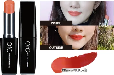 【OfC】 リップスティックトリートメント新品正規品カラーチェンジ進化系リップ03. Peach Brown⇔Red Brown天然由来成分を高濃度で配合定価2,750円-特別価格- 送料無料