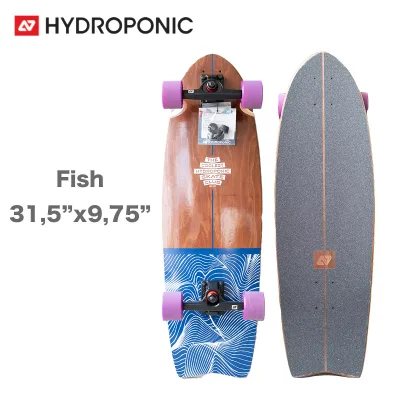 【10/4-9エントリーでP7倍】スケートボード ハイドロポニック Hydroponic コンプリート Surfskate Complete Fish 31.5インチ Coolest スケボー サーフスケート フィッシュ ターン 回転 ハイドロフォニック アーバン スポーツ HP-L0126-07 正規品