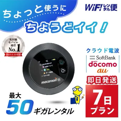WiFi レンタル 7日 即日発送 レンタルwifi レンタルWi-Fi レンタルワイファイ wifiレンタル Wi-Fiレンタル ワイファイレンタル wi-fi ワイファイ 国内 ポケットwifi ポケットWi-Fi ポケットワイファイ 入院 旅行 一時帰国 sim モバイルWiFi 1週間 501 ソフトバンク 50GB 空港