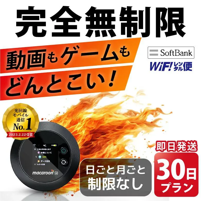 WiFi レンタル 完全無制限 30日 即日発送 無制限 レンタルwifi レンタルWi-Fi レンタルワイファイ wifiレンタル Wi-Fiレンタル ワイファイレンタル wi-fi ワイファイ 国内 ポケットwifi ポケットWi-Fi ポケットワイファイ 入院 旅行 sim モバイルWiFi 短期 ソフトバンク