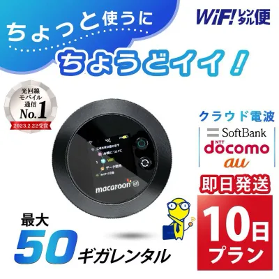 WiFi レンタル 10日 即日発送 レンタルwifi レンタルWi-Fi レンタルワイファイ wifiレンタル Wi-Fiレンタル ワイファイレンタル wi-fi ワイファイ 国内 ポケットwifi ポケットWi-Fi ポケットワイファイ 入院 旅行 一時帰国 sim モバイルWiFi 501 ソフトバンク 50GB 空港