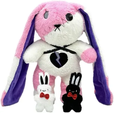 Daypare Plush Toy Rabbit Body Pillow Rabbit Landmine Animal Cute Sleepy Large Soft Ornament Fluffy Co-Sleeping Birthday Children's Day Christmas Present Back Cover 28cm Graduation Celebration School Entrance Celebration Gift