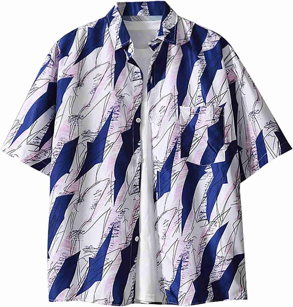 デイパレ 和柄シャツ メンズ 夏服 半袖 オーバーサイズシャツ ゆる シャツ 冷感 通気性 ワイシャツ 大きいサイズ 吸汗速乾 快適 無地 夏用 軽い 柔らかい 男女兼用