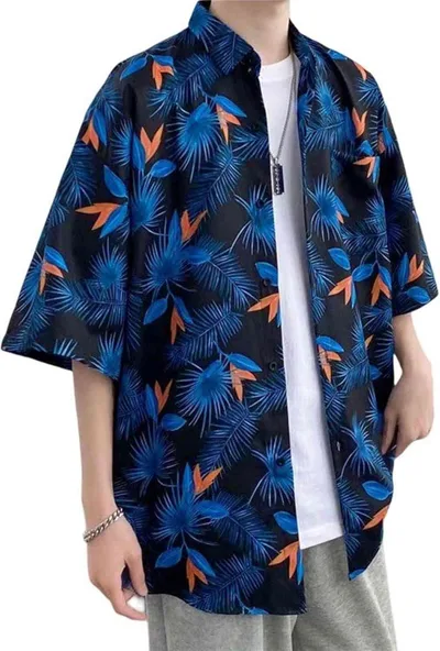 デイパレ アロハシャツ メンズ レディース 半袖 シャツ カップル 花柄シャツ 夏物 五分袖 開襟シャツ 紫外線対策 軽量 通気 トップス 薄手 快適 ハワイアンシャツ ゆったり ビーチシャツ 旅行 カジュアル