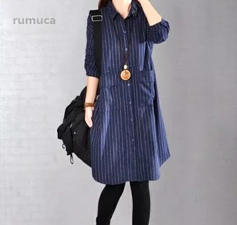 Tunic, long shirt, shirt dress, dress, ladies' shirt, long length, cover-up, long sleeve, casual, large