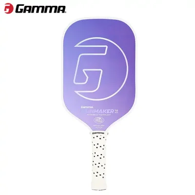 GAMMA ピックルボールパドル MICROBEAD RAINMAKER 16 パープル 1E805713 ガンマ マイクロビーズ レインメーカー ラケット PICKLEBALL PADDLE カーボン 16mm