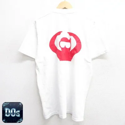【中古】古着 フルーツオブザルーム 00s 半袖Tシャツ メンズ ホワイト Fruit of the Loom Lサイズ スキューバ プリント カジュアル アメカジ ストリート きれいめ