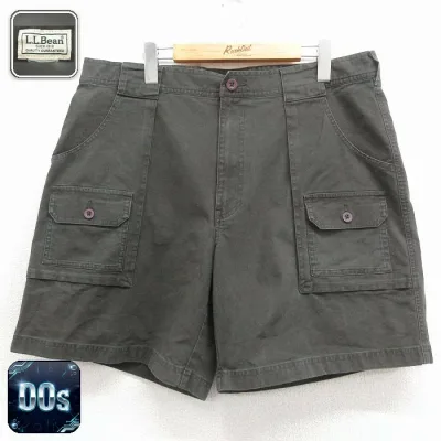 【中古】古着 エルエルビーン 00s ショートパンツ メンズ グリーン W38 カーゴパンツ アメカジ ストリート カジュアル きれいめ ヴィンテージ レトロ オールド