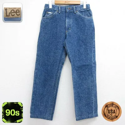 【中古】古着 リー 90s デニム ジーンズ メンズ ネイビー W29サイズ ヴィンテージ ストリート アメカジ カジュアル きれいめ ヴィンテージ レトロ オールド