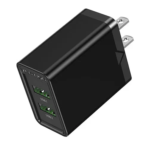 【3セット】 VENTION 2 ポート USB(A+A) コンセント充電器 (18W/18W) JP プラグ ブラック ASNFB-8494X3|スマートフォン・タブレット・携帯電話 スマートフォン 充電器