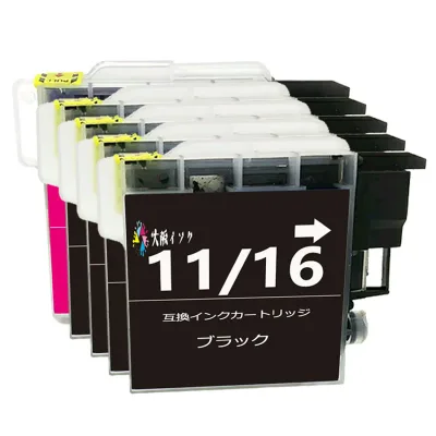 LC11 ブラザーbrother用互換インクカートリッジLC11BKブラック4本 LC11Mマゼンタ1本 合計5本 プリンターインクタンク対応機種:MFC-J950 935 930 J855 J805 J850 J800 735 J700 695 675 670 J615 495 490 6890 6490 5890 DCP-J715 595 535 J515 390 385 165汎用インク