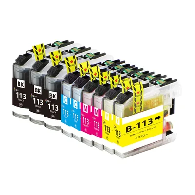 ブラザーbrother用互換インクカートリッジLC113BK*3 LC113C LC113M LC113Y各2本合計9本 MFC-J4510N MFC-J4810DN MFC-J4910CDW MFC-J6570CDW MFC-J6573CDW MFC-J6770CDW MFC-J6970CDW MFC-J6973CDW MFC-J6975CDW DCP-J4210N DCP-J4215N DCP-J4215N-B/W用