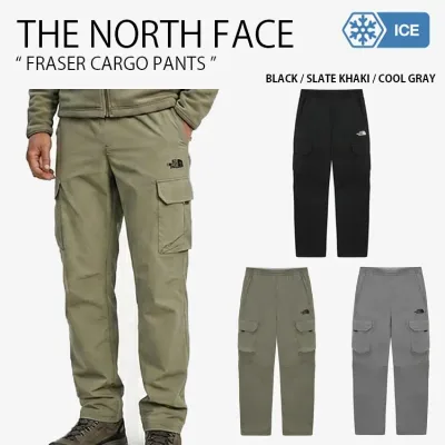 THE NORTH FACE ノースフェイス ジョガーパンツ FRASER CARGO PANTS フレイザー カーゴ パンツ 長ズボン イージーパンツ レギュラーフィット ロゴ カジュアル ストリート キャンプ ブラック カーキ グレー メンズ レディース 男性用 女性用 NP6NS15A/B/C