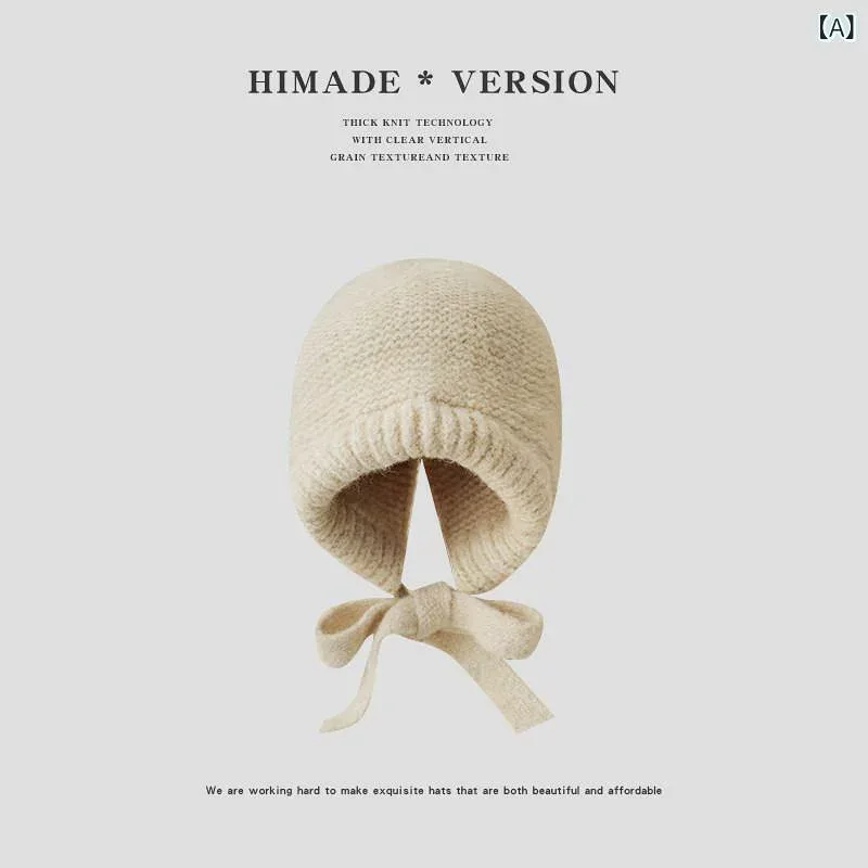 バラクラバ おしゃれ 帽子 女子 Himade 秋冬 バラクラバ 帽子 レディース 防寒 耳あて ニット 帽 韓国 厚手 暖かい ウール
