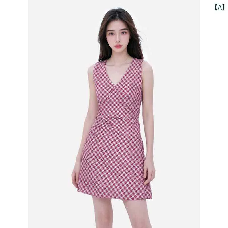 デニム スカート レディース 到着 した 夏が 止まらないなら 花柄 Vネック デニム aライン ウエスト タイ ノースリーブベスト ドレス レディース