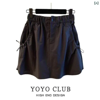 パンツドレス レディース 2025 アメリカン ワークウェア スカート レディーススポーツ パンツ レトロ aライン レディース