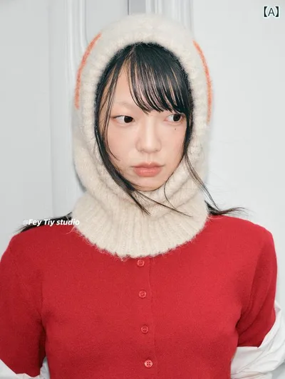 バラクラバ おしゃれ 帽子 女子 feytiy 韓国 バラクラバ レトロ おしゃれ 秋冬 暖かい 耳 保護 プルオーバー 帽子 レディース