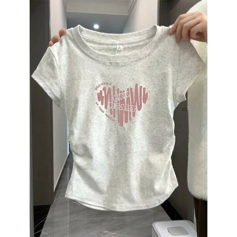 Tシャツ レディース 半袖 トップス カットソー 大きいサイズ ゆったり 体型カバー 綿 灰色 グレー クルーネック 丸首 接触冷感 着痩せ 細見え お腹周り 二の腕カバー 無地 シンプル 切り替え デザイン 春夏 普段使い カジュアル きれいめ おしゃ