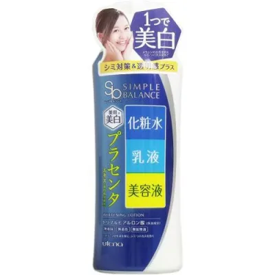 時短スキンケア シミ対策 化粧水 クリーム 美容液を 乾燥 肌あれ防止 ハリ つや素肌 オールインワン スキンケア 保湿 美白 うるおい 乾燥肌 シンプルバランス 美白ローション 220mL