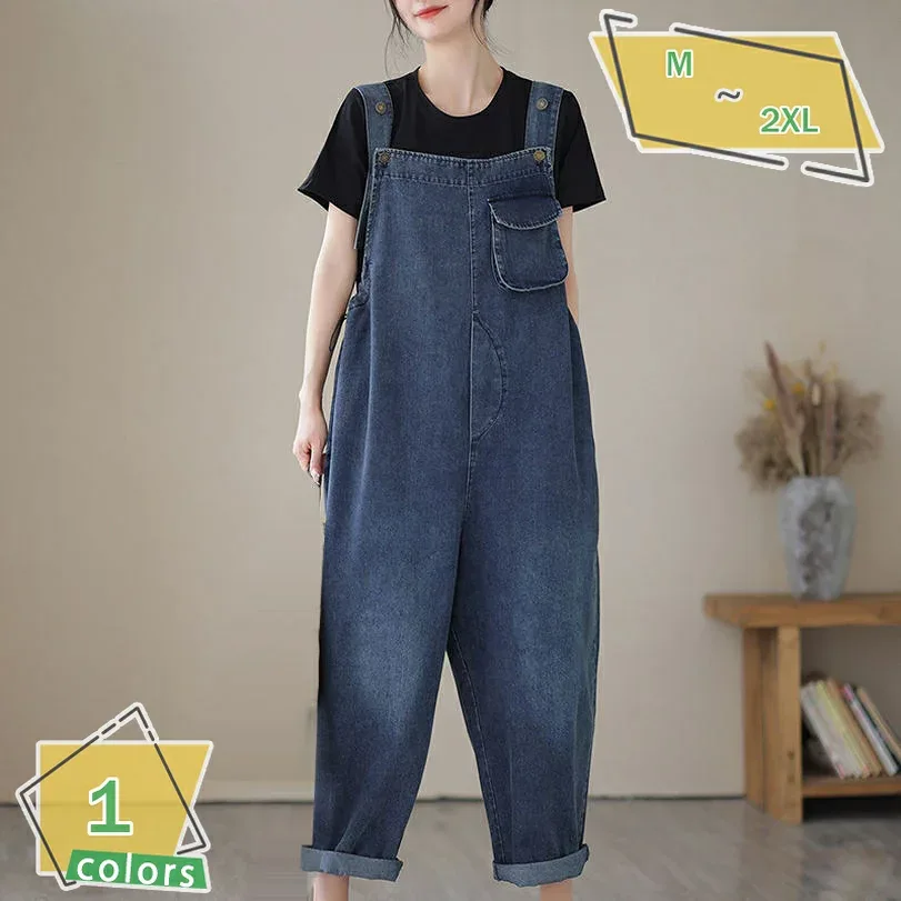 1000円OFFクーポン サロペット デニム パンツ オールインワン レディース きれいめ 春夏秋 ワイドパンツ デニムサロペット サロペットデニム カジュアル RaogtCYU