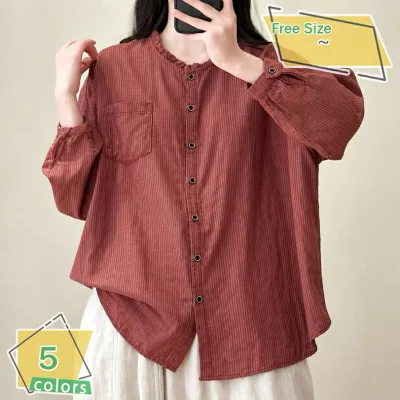 500円OFFクーポン レディース Tシャツ 長袖 フリルネック 着痩せ カットソー インナー 無地 トップス きれいめ オフィス 通勤 お出かけ カジュアル シンプル ゆったり ファッション 体型カバー OL 成熟した 春 秋 RaogtCYU
