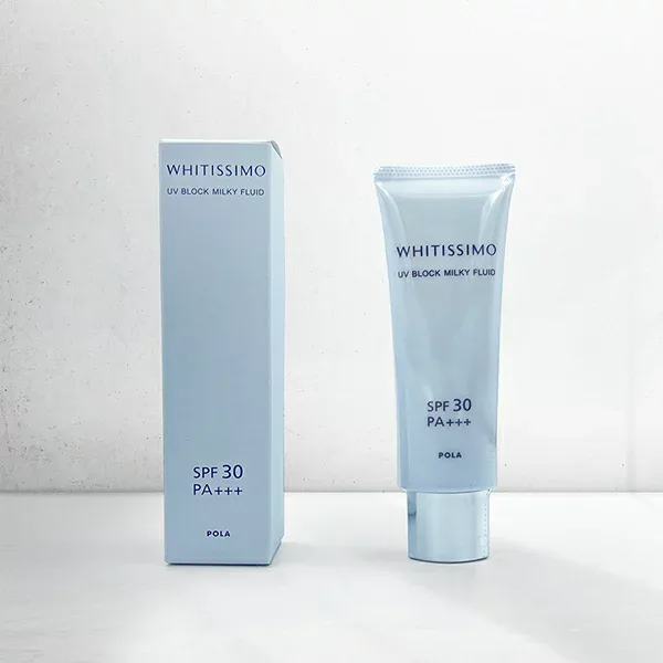 ポーラ ホワイティシモ UVブロック ミルキーフルイド 50g SPF30 日焼け止め 美白 POLA whitissimo uvblock