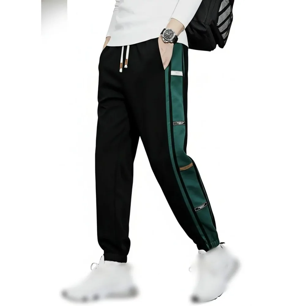 ジョガーパンツ メンズ スポーツ スウェットパンツ サイドライン ズボン カジュアル ボトムス ゆったり おしゃれ ストレッチ 春 夏 秋 冬 部屋着 ルームウェア ジョガーパンツ -