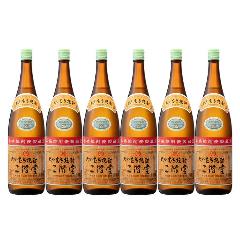 二階堂 麦焼酎 25度 1.8L瓶 6本セット 二階堂酒造 本格焼酎 北海道・沖縄は送料+1000円をご注文処理時に加算