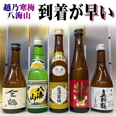 驚くほど早く到着いたします送料無料 越乃寒梅・八海山入り!北雪・金鶴・真野鶴+新潟銘酒 日本酒 飲み比べセット あす楽 シン伝説福袋 300×5本 父の日ギフト 2026 内祝 誕生日 お歳暮 お中元 お試し 佐渡