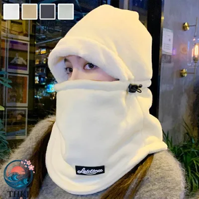 【全品5%ポイント】男女兼用もこもこバラクラバ目出し帽 耳付き防風防寒 頭囲 54〜58cm 通勤通学秋冬対策
