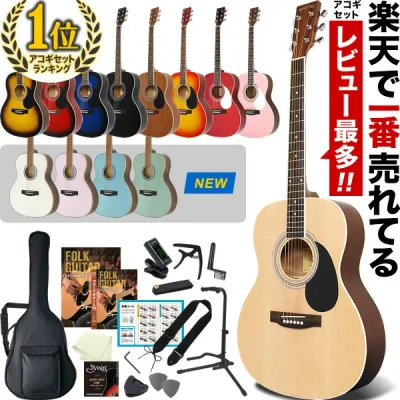 アコースティックギター 16点 初心者セット HONEY BEE W-15/F-15 【 アコギ ギター 入門 W15 F15 プレゼントにおすすめ 】【大型荷物】【5と0のつく日は当店ポイント5倍!】