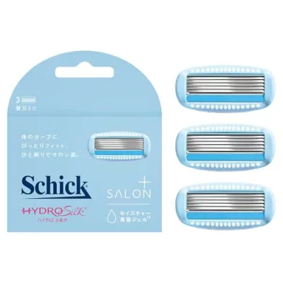 Schick(シック) ハイドロシルク サロンプラス 替刃(3コ入) スキンガード付 女性用 カミソリ ホワイト 1 個
