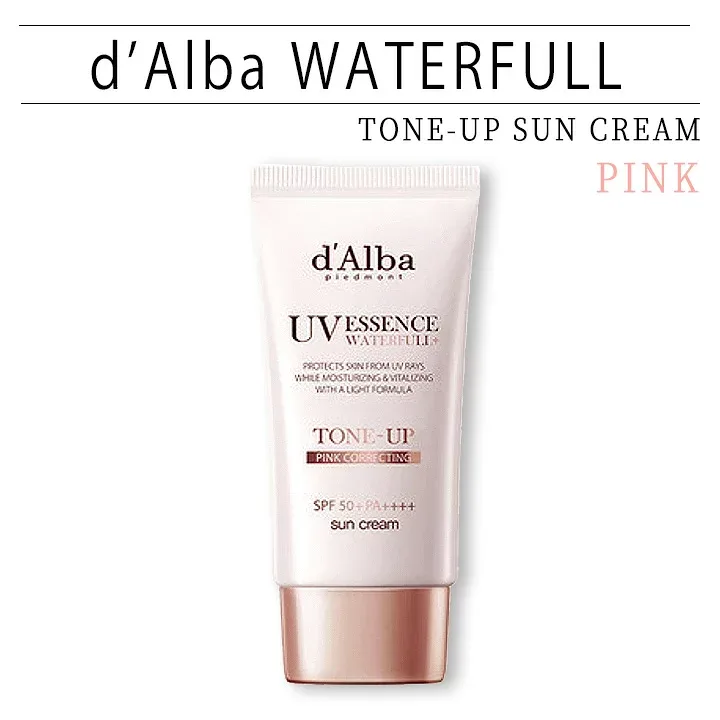 ダルバ ウォーターフル トーンアップ サンクリーム ピンク 日焼け止め 下地 d'Alba salonDRE【全品正規品/実店舗ストア】
