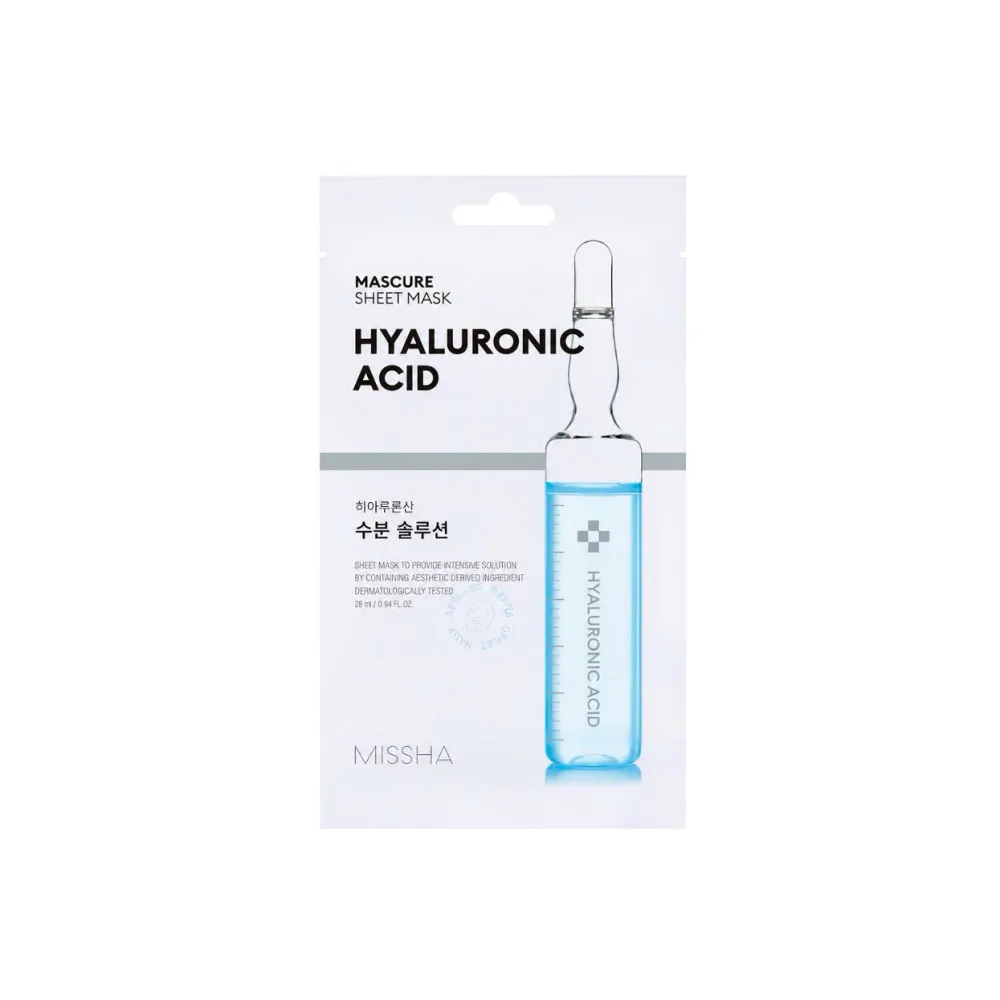 MISSHA Mascure Hydra Solution Sheet Mask Hyaluronic Acid 28ml 10EA