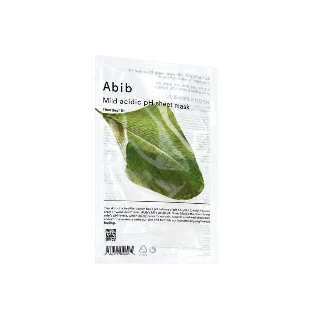 Abib Mild Acidic pH Sheet Mask Fit 30ml Heartleaf 10EA