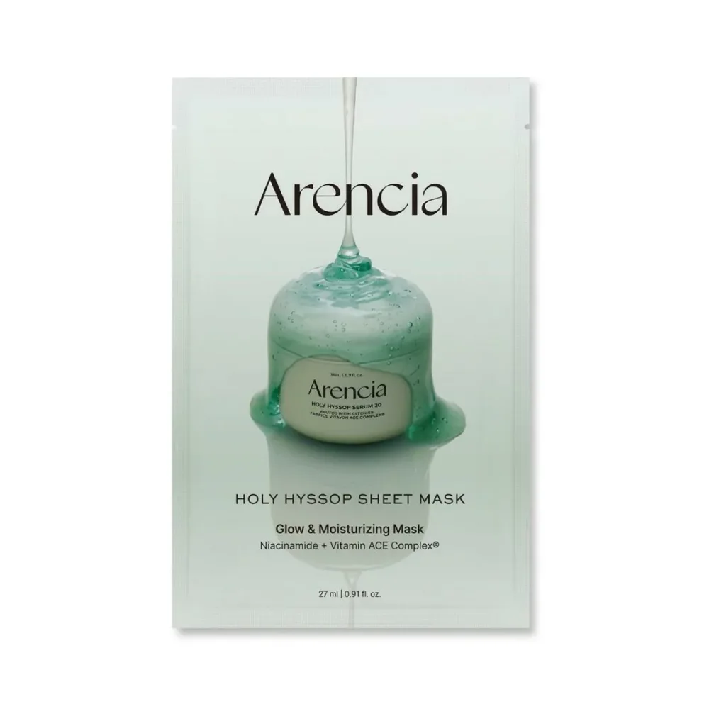 Arencia Holy Hyssop Sheet Mask 27ml 10EA