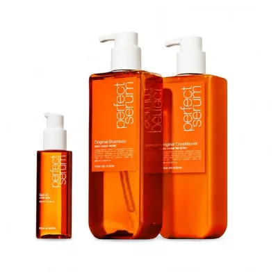 mise en scene Perfect Serum Original Shampoo 680ml + Conditioner 680ml +Original Serum 80ml Set