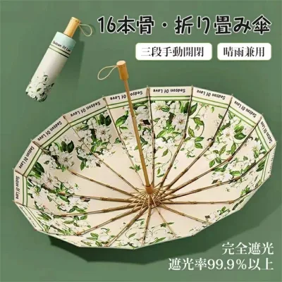 紫外線対策 UVカット完全遮光 日傘 遮光 逆折り式傘 携帯便利 内面プリント/外面プリント 日傘 逆さ傘 防風 軽量 晴雨兼用 16本骨 日傘 折りたたみ傘 遮?傘 折りたたみ傘