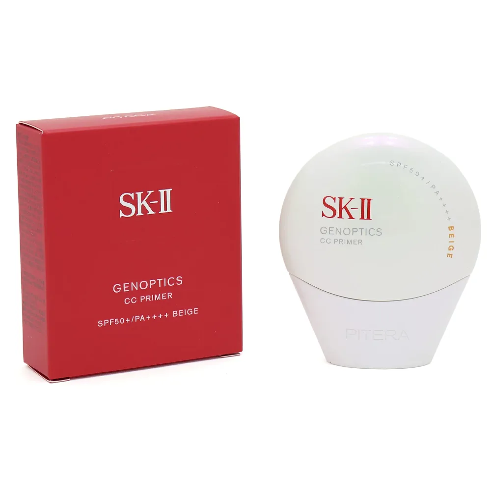 SK-II ジェノプティクス CCプライマー 多機能CCクリーム 日焼け止め美容クリーム 化粧下地 ピテラ UVカット SPF50+/PA++++ 全肌質 色ムラカバー ナチュラルベージュ 30g